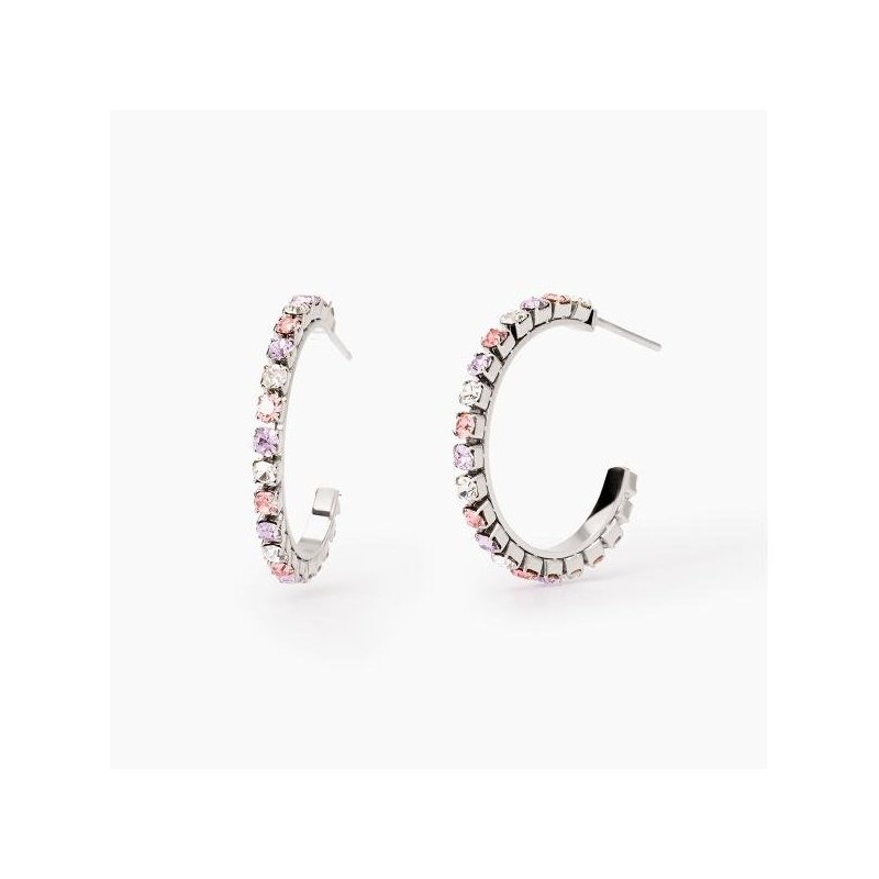 2 Jewels - Orecchini In Acciaio 316L - Cristalli Multicolor