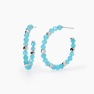 2 Jewels - Orecchini In Acciaio 316L - Glass Azzurro
