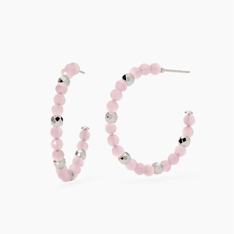 2 Jewels - Orecchini In Acciaio 316L - Glass Rosa