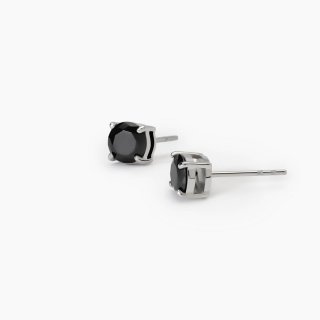 2 Jewels - Orecchini In Acciaio 316L - Zirconi Neri