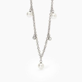 2 Jewels - Girocollo In Acciaio 316L - Perle Conchiglia - Cristal