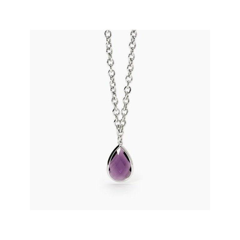 2 Jewels - Girocollo In Acciaio 316L - Glass Viola
