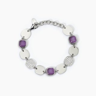 2 Jewels - Bracciale In Acciaio 316L - Glass - Cristalli