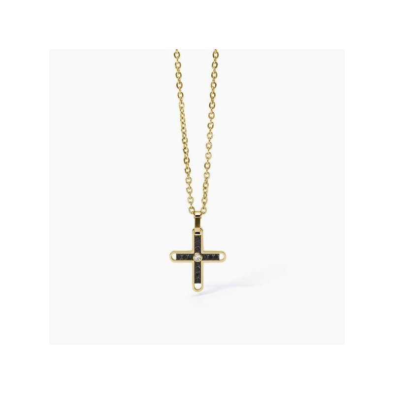 2 Jewels - Collana In Acciaio 316L - Pvd Giallo - Cristalli