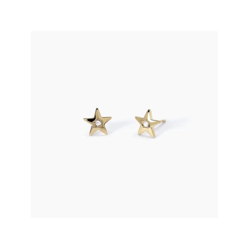 2 Jewels - Orecchini In Acciaio - Pvd Giallo - Cristalli