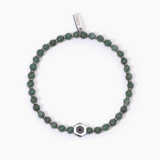 2 Jewels - Bracciale Giada Verde - Acciaio 316L - Elegante