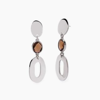 2 Jewels - Orecchini In Acciaio 316L - Glass Smoky