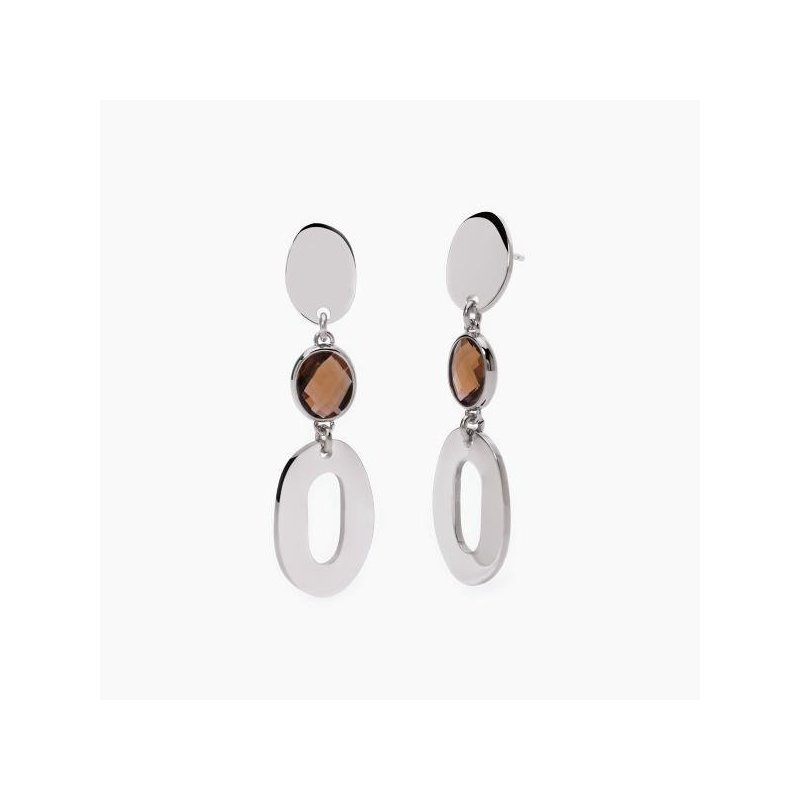 2 Jewels - Orecchini In Acciaio 316L - Glass Smoky
