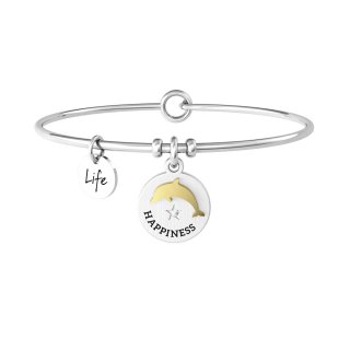Kidult - Bracciale In Acciaio 316L - Pvd Gold - Cristallo