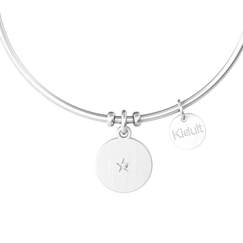 Kidult - Bracciale In Acciaio 316L - Pvd Gold - Cristallo