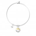 Kidult - Bracciale In Acciaio 316L - Pvd Gold - Cristallo