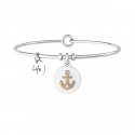 Kidult - Bracciale In Acciaio 316L E Pvd Ros - Strong And Brave