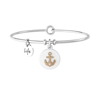 Kidult - Bracciale In Acciaio 316L E Pvd Ros - Strong And Brave