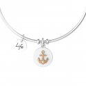 Kidult - Bracciale In Acciaio 316L E Pvd Ros - Strong And Brave