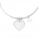 Kidult - Bracciale Bangle - Acciaio 316L - Ciondolo Cuore