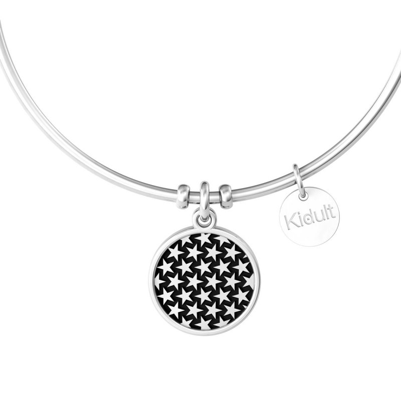 Kidult - Bracciale Bangle - Acciaio 316L - Cristallo