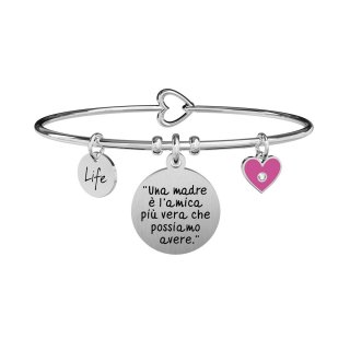 Kidult - Bracciale In Acciaio 316L - Smalto - Cristalli