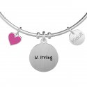 Kidult - Bracciale In Acciaio 316L - Smalto - Cristalli