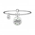 Kidult - Bracciale In Acciaio 316L - Smalto - Cristalli