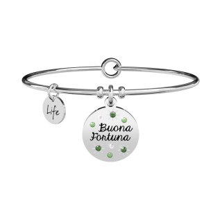 Kidult - Bracciale In Acciaio 316L - Smalto - Cristalli