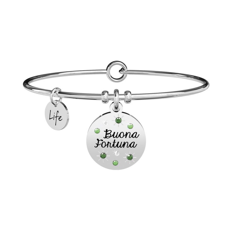 Kidult - Bracciale In Acciaio 316L - Smalto - Cristalli