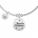 Kidult - Bracciale In Acciaio 316L - Smalto - Cristalli