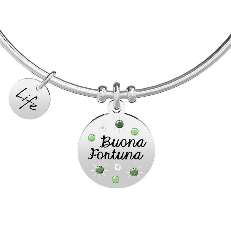 Kidult - Bracciale In Acciaio 316L - Smalto - Cristalli