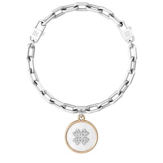 Kidult - Bracciale In Acciaio 316L - Pvd Ros - Cristalli