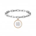 Kidult - Bracciale In Acciaio 316L - Pvd Ros - Cristalli