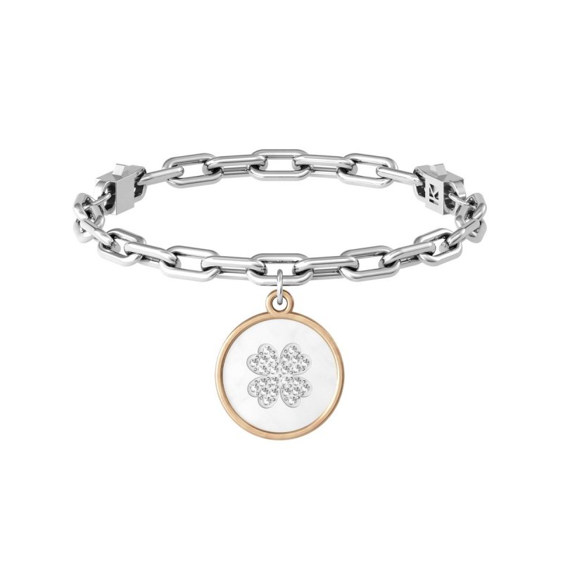 Kidult - Bracciale In Acciaio 316L - Pvd Ros - Cristalli