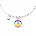 Kidult - Bracciale Bangle - Acciaio 316L - Cristallo