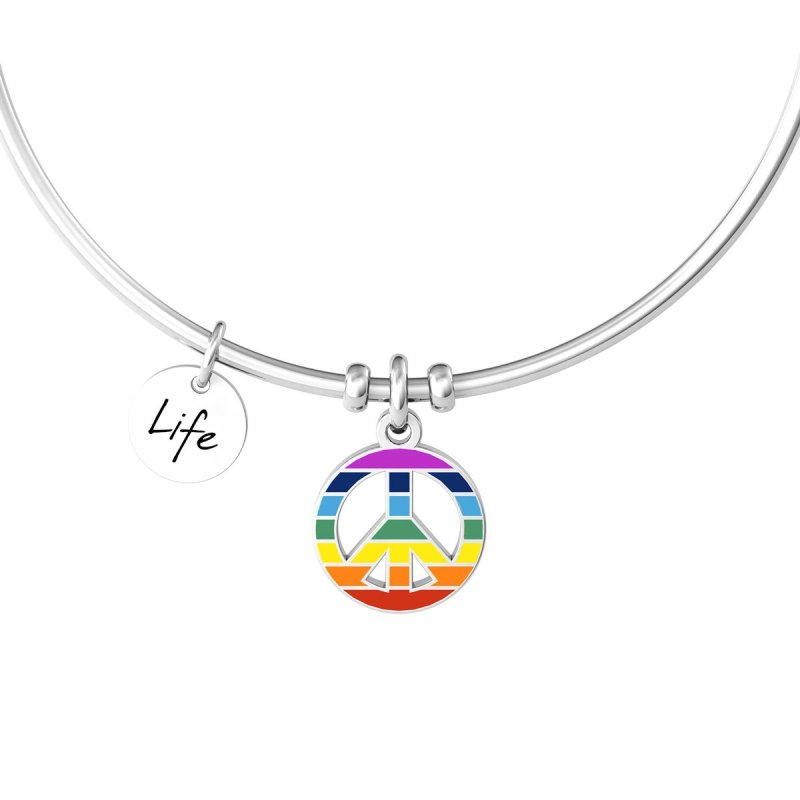 Kidult - Bracciale Bangle - Acciaio 316L - Cristallo