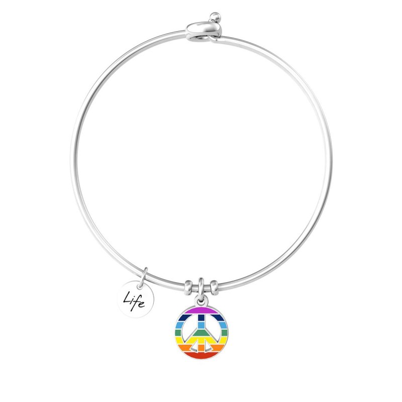 Kidult - Bracciale Bangle - Acciaio 316L - Cristallo