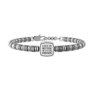 Kidult - Bracciale In Acciaio 316L - Lucido E Satinato