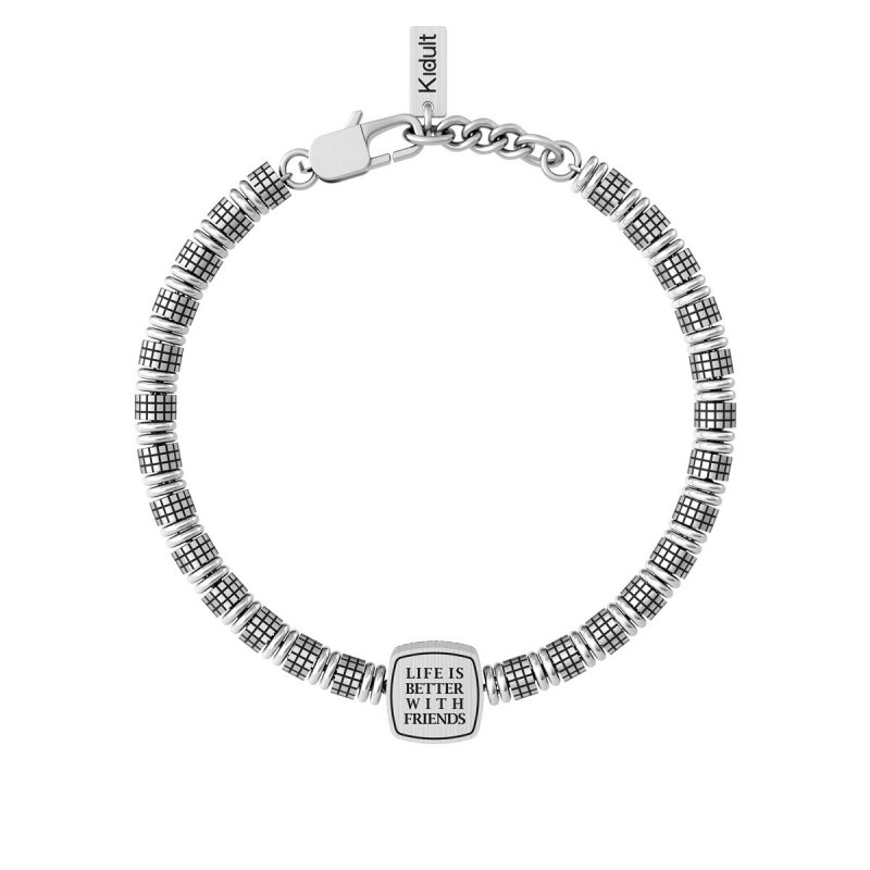Kidult - Bracciale In Acciaio 316L - Lucido E Satinato