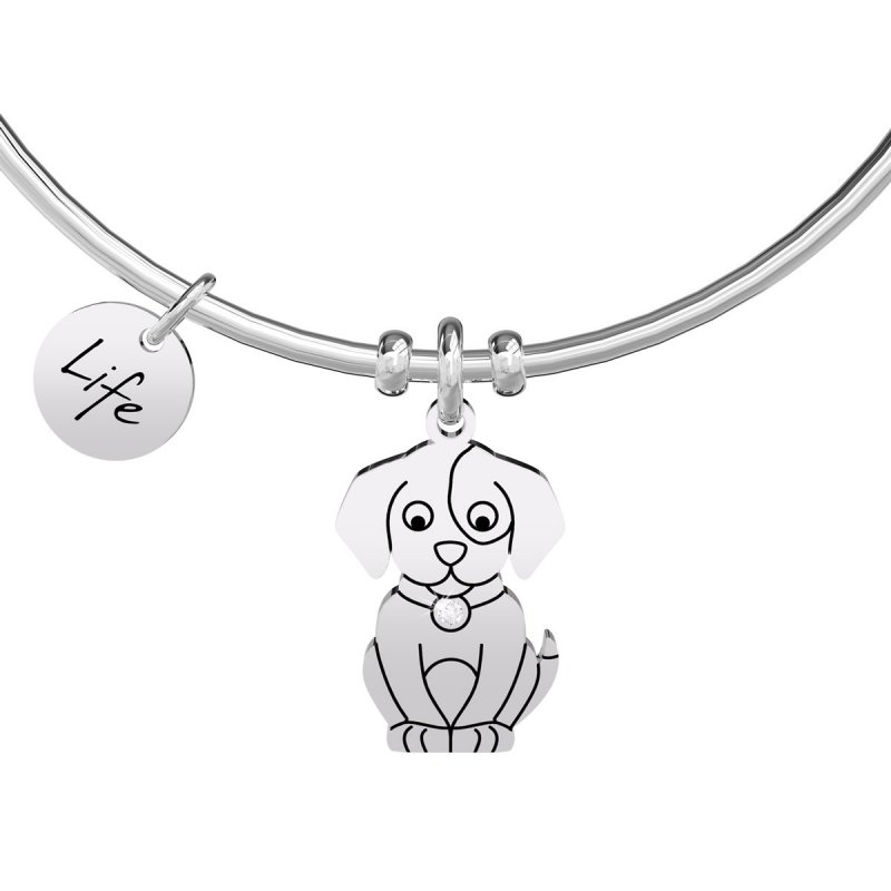 Kidult - Bracciale In Acciaio 316L - Smalto - Cristalli