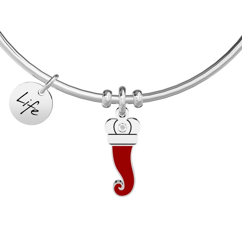 Kidult - Bracciale In Acciaio 316L - Smalto - Cristalli