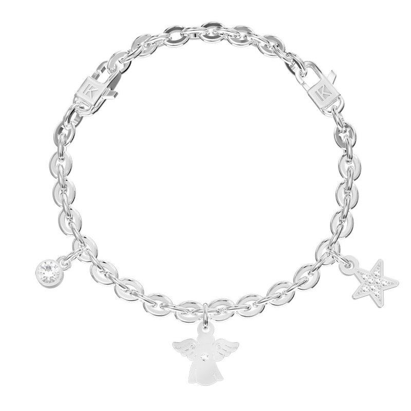 Kidult - Bracciale In Acciaio 316L - Cristalli