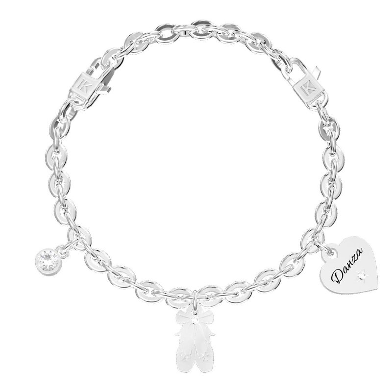 Kidult - Bracciale In Acciaio 316L - Cristalli