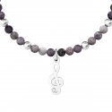 Kidult - Bracciale In Acciaio 316L - Agata - Cristalli