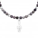 Kidult - Bracciale In Acciaio 316L - Agata - Cristalli