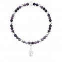 Kidult - Bracciale In Acciaio 316L - Agata - Cristalli