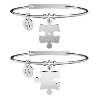 Kidult - Bracciale In Acciaio 316L - Cristalli
