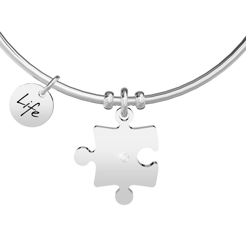 Kidult - Bracciale In Acciaio 316L - Cristalli