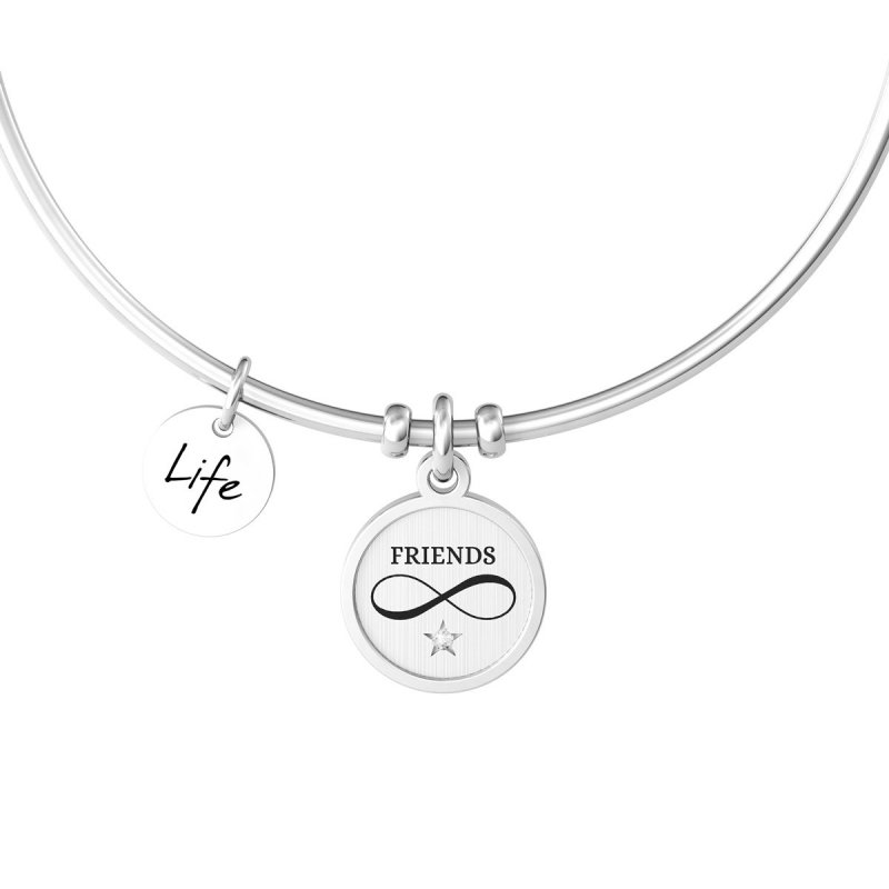 Kidult - Bracciale In Acciaio 316L - Cristalli