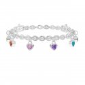 Kidult - Bracciale In Acciaio 316L - Zirconi Multicolor