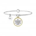 Kidult - Bracciale In Acciaio 316L - Pvd Gold - Cristallo