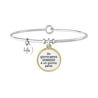 Kidult - Bracciale In Acciaio 316L - Pvd Gold - Cristallo