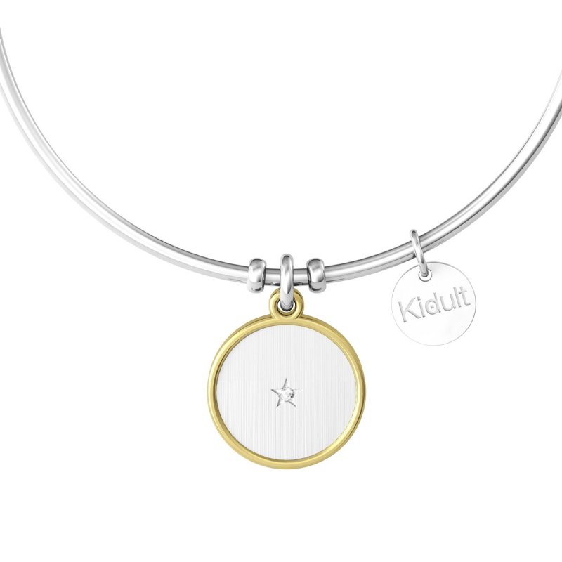 Kidult - Bracciale In Acciaio 316L - Pvd Gold - Cristallo