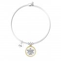 Kidult - Bracciale In Acciaio 316L - Pvd Gold - Cristallo